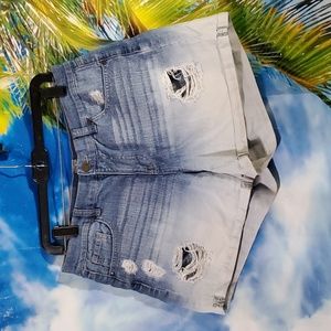 NY&C SOHO WOMEN'S RIP DISTRESSED DENIM SHORTS SIZE 10